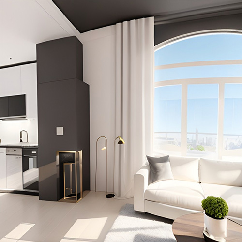 Interior Views Luxury Aparment Interior View With