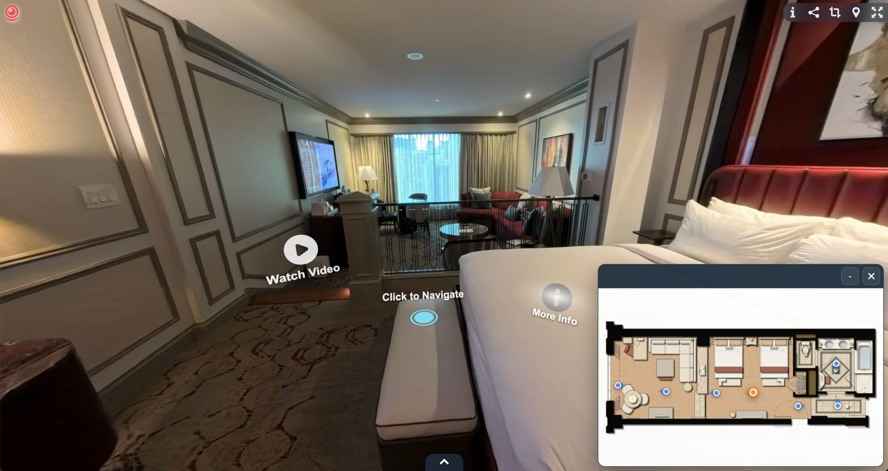 interactive floor map view