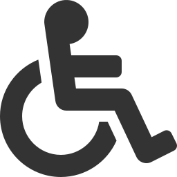 Accessible route navigation hotspot icon